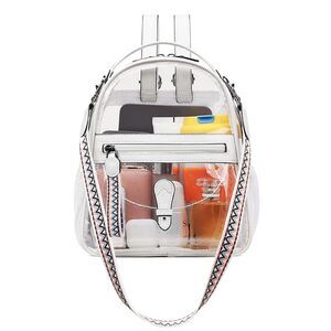 2139 Clear Small Backpack Purse  Designer Transparent Shoulder Handbag